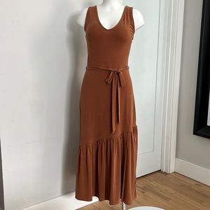 Banana Republic Dress Midi asymmetrical with slit